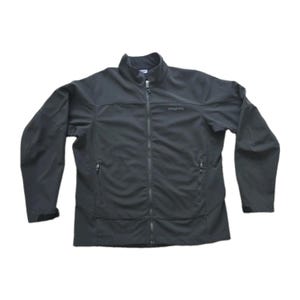 Patagonia Polartec Softshell Jacket Men's XL Black Full Zip Outdoor Fleece
