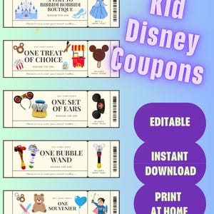 Kids Disney Coupon Book image 1