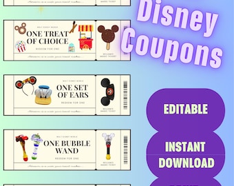 Libro de cupones Disney para niños