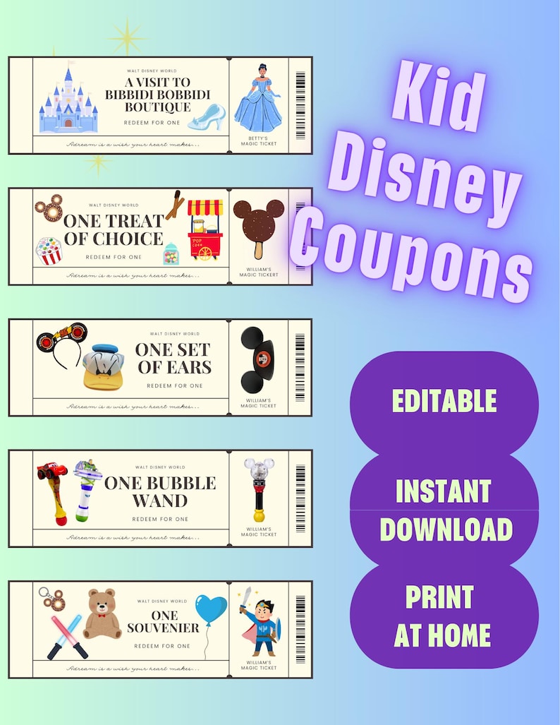 Kids Disney Coupon Book image 1