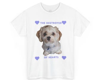 Cute Puppy 'The Destroyer of Hearts' T-Shirt
