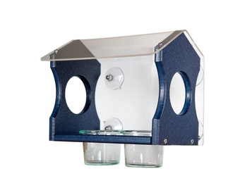 JCS Wildlife Bluebird Window Meal Worms Diner Recycled Poly Feeder Free Shipping