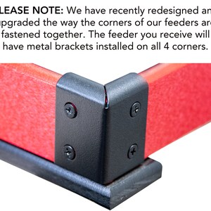 Poly Lumber Hanging Platform Bird Feeder: Easy Clean Tray, Holds 8 Cups image 2