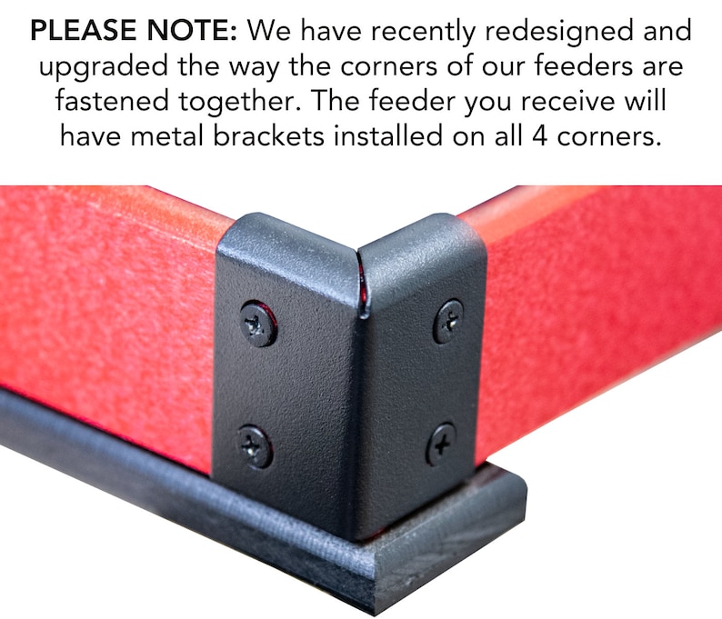 Poly Lumber Hanging Platform Bird Feeder: Easy Clean Tray, Holds 8 Cups image 2