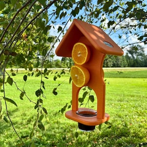JCS Wildlife Hourglass Jelly and Double Fruit Oriole Birdfeeder Recycled Poly