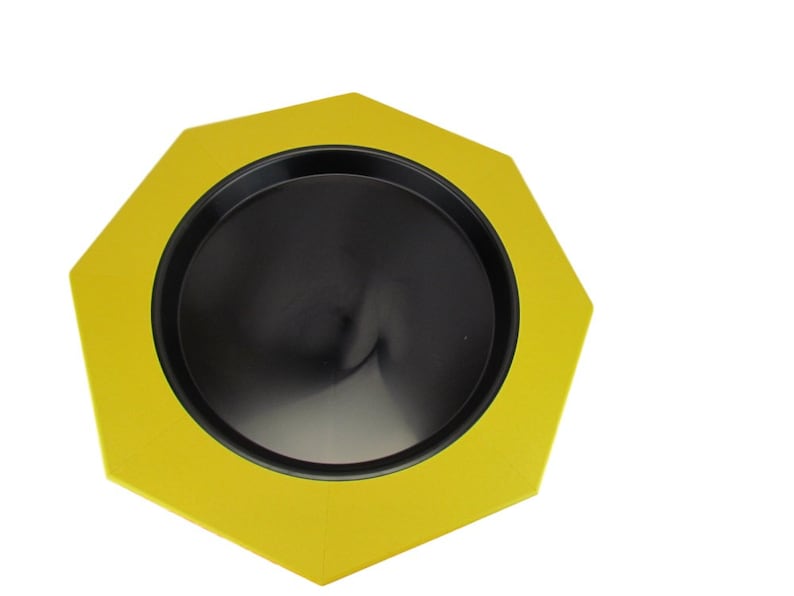 JCs Wildlife Ground Garden Yellow Poly Lumber Low Profile Bird Bath 16 inch