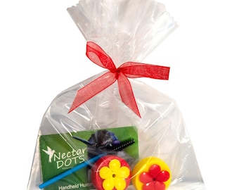 Nectar Dots Hummingbird Feeder Kit: Handheld Birdwatching Gift