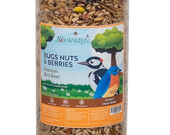 Bugs, Nuts & Berries Bird Seed Cylinder - JCS Wildlife - 1.5 lb