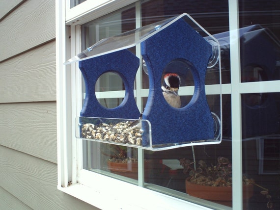 Blue Diner 9 Window Bird Feeder Holds 3 Cups Made From Etsy