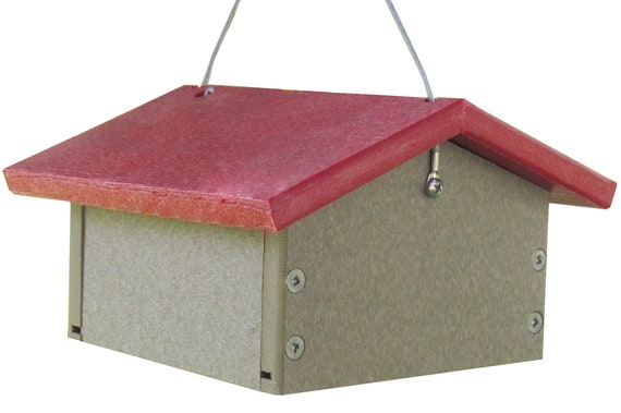 Jcs Wildlife Recycled Upside Down Single Suet Feeder Lt Brown Etsy