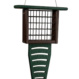 JCs Wildlife Recycled Single Suet Feeder Tail Prop Birdfeeder w/ Free Shipping