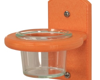 JCS Wildlife Orange Window Jelly Birdfeeder Oriole Feeder w Removable Jelly Cup