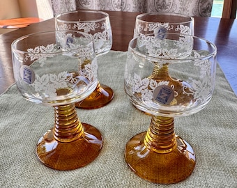 Schott-Zwiesel "SCZ71 Amber" German Roemer Wine Glasses