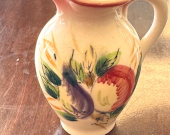 ヴィンテージの小型ピッチャー/クリーマー、手描きの日本製磁器