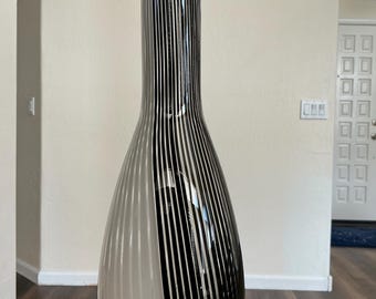 Vase en verre de Murano, modèle « Mezza Filigrana »