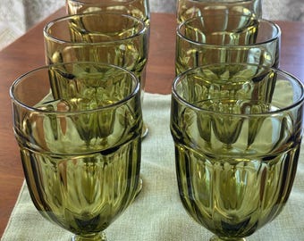 Gobelets Libbey Gibraltar Duratuff vert olive (lot de six)