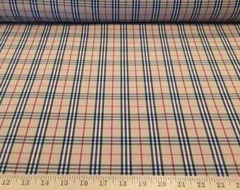 burberry fabric etsy