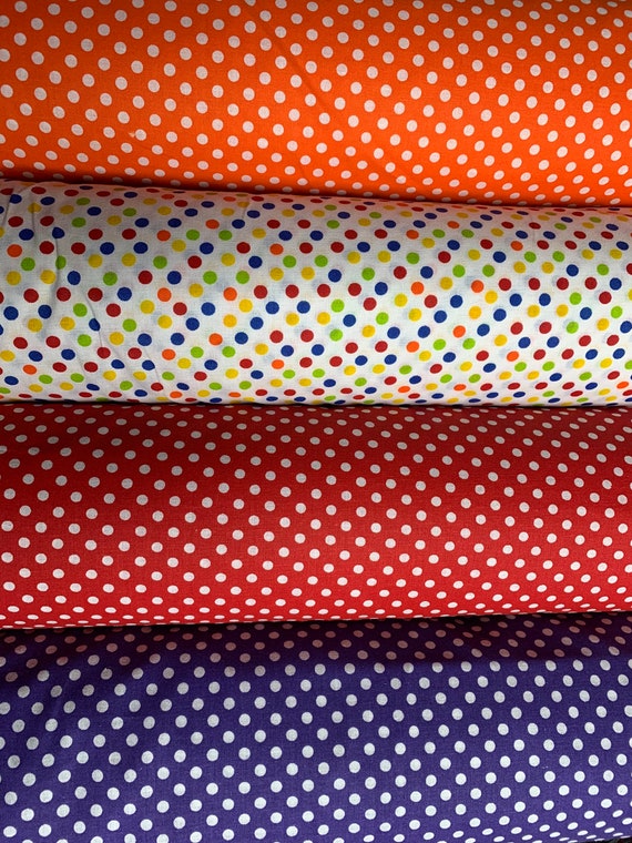 Red Polka Dot- Different sales Base Colors Available