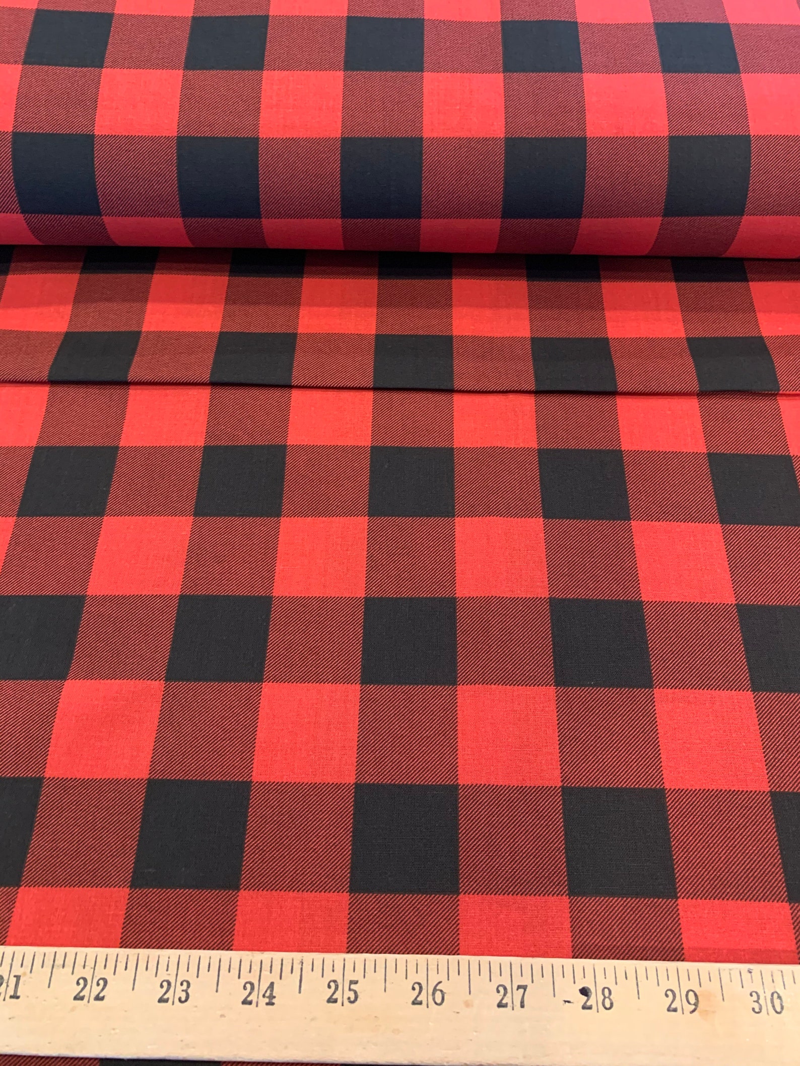 Buffalo Plaid Checks 100 Cotton Fabric Making Mask Fabric 4 Etsy