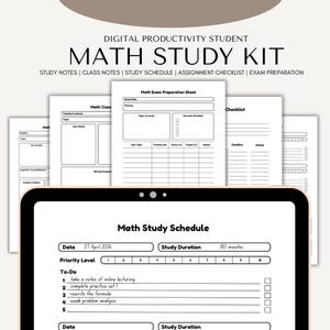 Kit di studio di matematica / Algebra, geometria, preparazione agli esami (download in PDF)