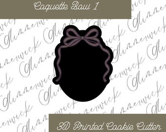 Custom Coquette Bow Cookie Cutter - For Sugar Cookies & Fondant - Multiple Sizes Available