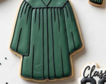 Custom Graduation Gown Cookie Cutter - For Sugar Cookies & Fondant - Multiple Sizes Available
