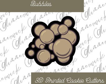Custom Bubbles Cookie Cutter - For Sugar Cookies & Fondant - Multiple Sizes Available