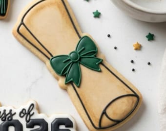 Custom Graduation Diploma Cookie Cutter - For Sugar Cookies & Fondant - Multiple Sizes Available