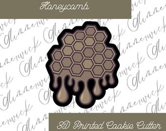 Custom Honeycomb Cookie Cutter - For Sugar Cookies & Fondant - Multiple Sizes Available
