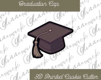 Custom graduation or grad cap Cookie Cutter - For Sugar Cookies & Fondant - Multiple Sizes Available