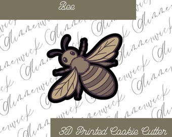 Custom Bee Cookie Cutter - For Sugar Cookies & Fondant - Multiple Sizes Available