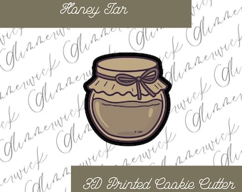 Custom Honey Jar Cookie Cutter - For Sugar Cookies & Fondant - Multiple Sizes Available