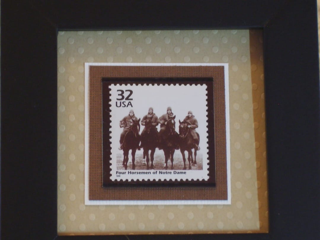 The four horsemen of notre dame framed united states postage