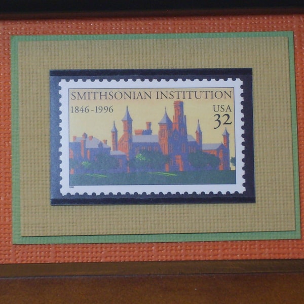 The Smithsonian Institution - Vintage Framed Postage Stamp -  No. 3059