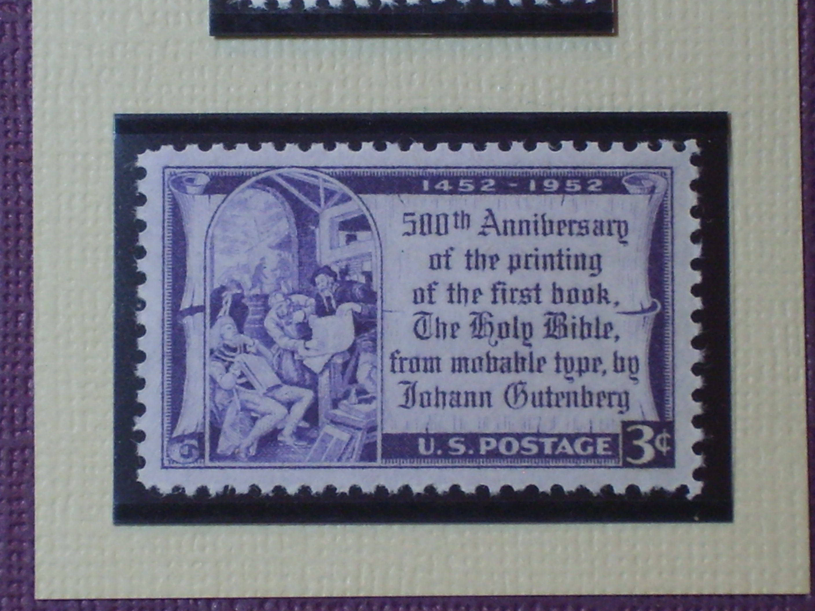 宗教改革を記念して - ヴィンテージ額入り切手 - No. 1014 および 2065