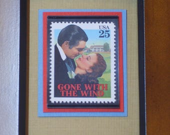 Gone With the Wind  -  Vintage Framed Stamp - No 2446