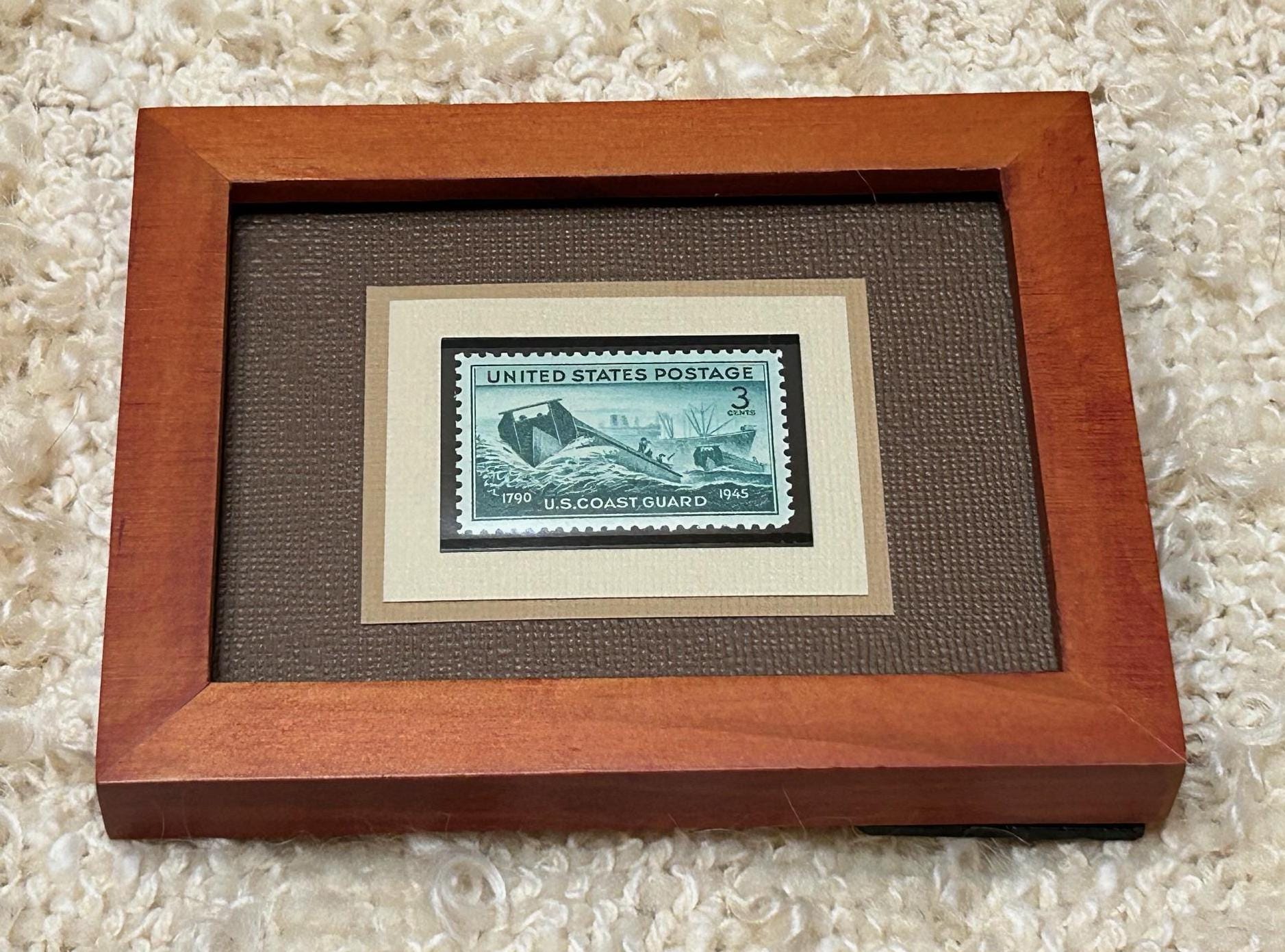 US Coast Guard - Vintage Framed Stamp - No. 936 - Etsy