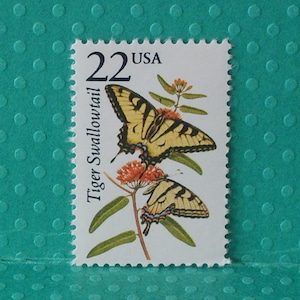 5 Vintage North American Wildlife Stamps - The Tiger Swallowtail- No. 2300