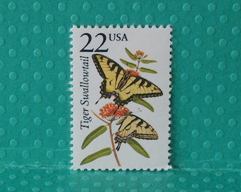 5 Vintage North American Wildlife Stamps - The Tiger Swallowtail- No. 2300