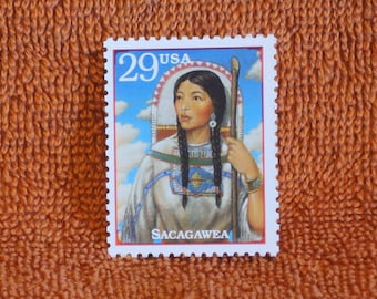 Five Vintage 1994 29c Legends of the West Stamps - Sacagawea- No. 2869s