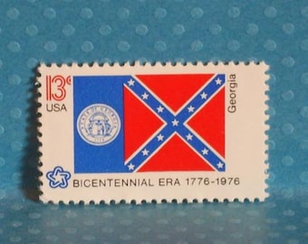 10 Unused Flag Stamps