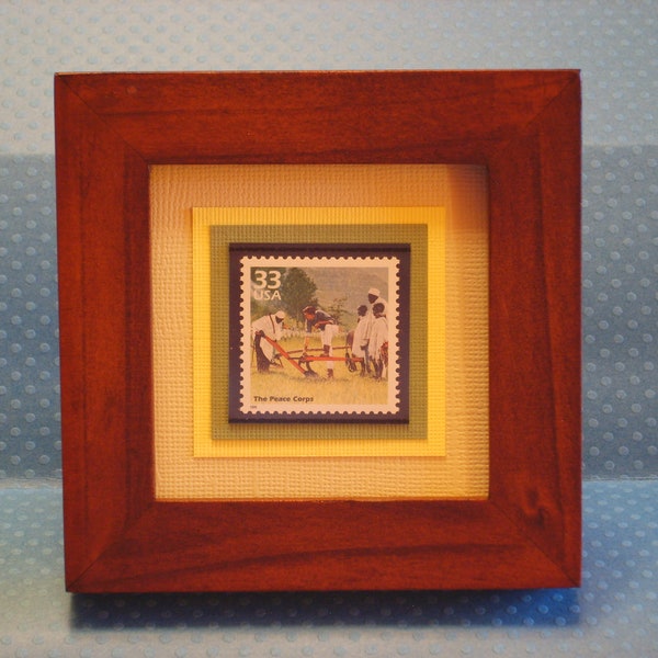 The Peace Corps -  Framed Commemorative Stamp - No. 3188f