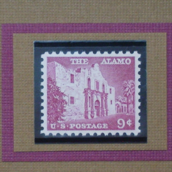 The Alamo - Vintage Framed Stamp - No. 1043