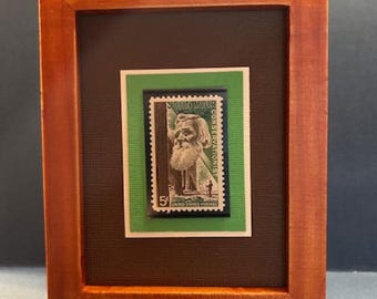 Framed Vintage John Muir Stamp - No. 1245
