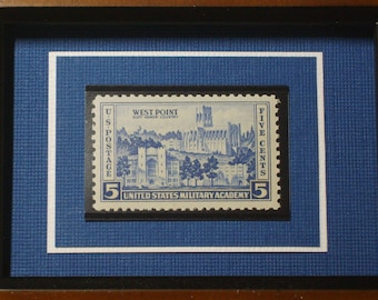 US Military Academy -  Framed West Point United States Postage Stamp - No. 789 - Vintage Postage Stamp