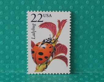 5 Vintage North American Wildlife Stamps - The Ladybug - No. 2315