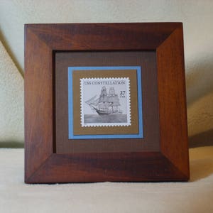 The USS Constellation Framed Stamp - No. 3869