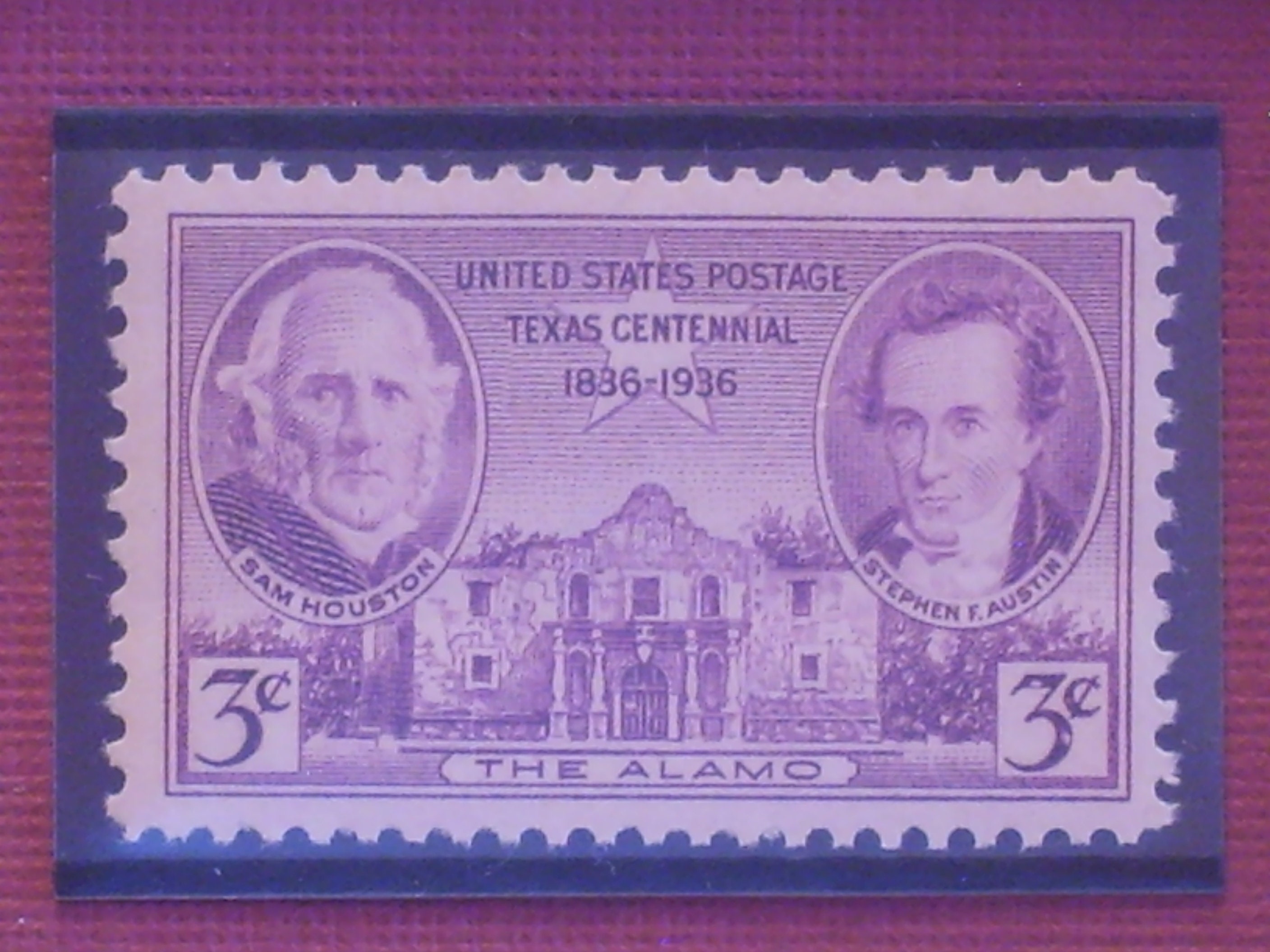 切手18 テキサスの父たち - ヴィンテージ額入り米国郵便切手 - No. 776 - Etsy