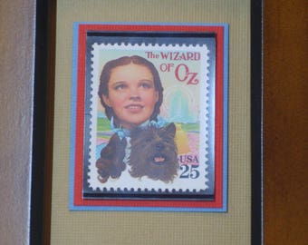 The Wizard of Oz  -  Vintage Framed Stamp - No 2445