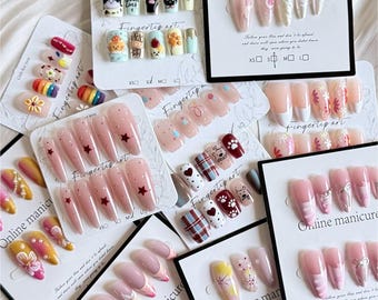 Lucky Scoop Press On Nails | Mystery Nail Set | Surprise Designer Nails | Random Pick | Gift Idea | Blind Box Nail Kit